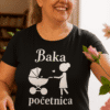 Baka počtnica personalizirana majica za majke, originalni dizajn, savršen dar za mame.