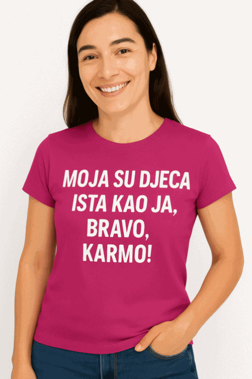 Smiješna majica Bravo karma – smiješna majica s natpisom