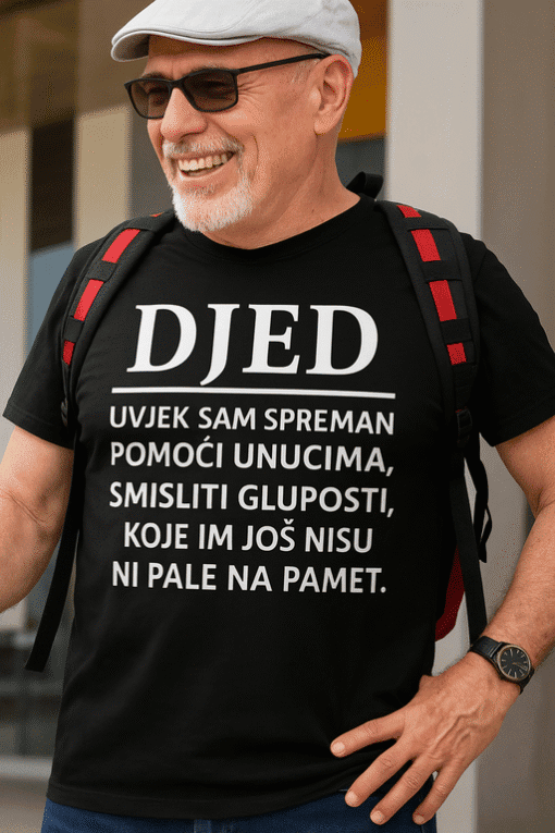 Suvenir majica s ispisom za djeda, idealna za poklon i posebne prigode.