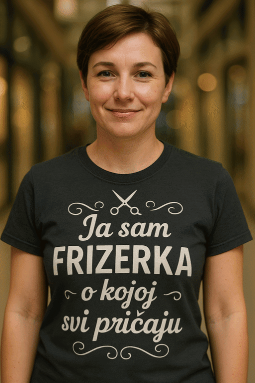 Majica s natpisom frizerka o kojoj svi pričaju