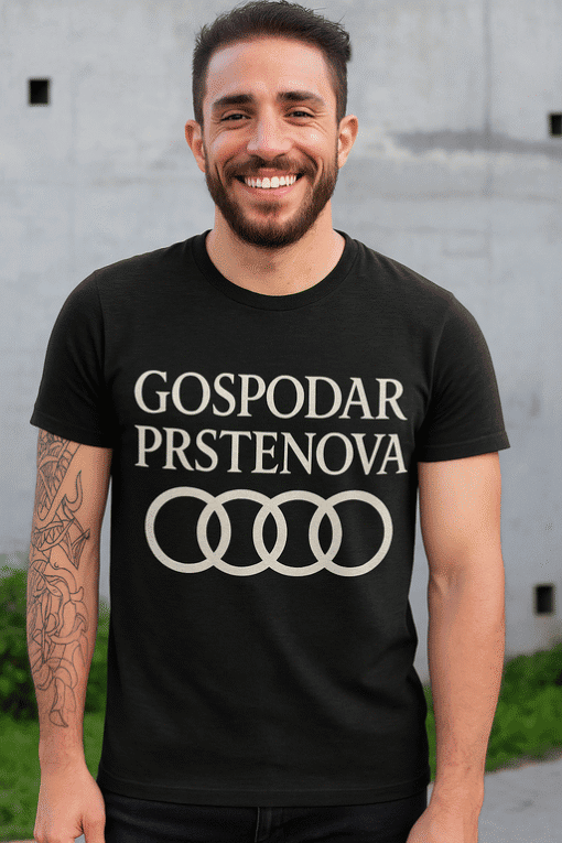 GOSPODAR PRSTENOVA majica za ljubitelje kvalitete i stila.