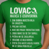 LOVAC majica s tekstom, humoristična, za zabavu i opuštanje, idealna za svakodnevnu nosivost.