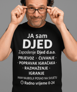 Vozač majica s tekstom za djeda, posao i hobije, unikatni dizajn za poklon i osobni izraz.