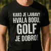 Optimalne muške majice za golf s natpisom, personalizirane, visokokvalitetne tkanine.