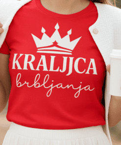Majica s natpisom kraljica brbljanja