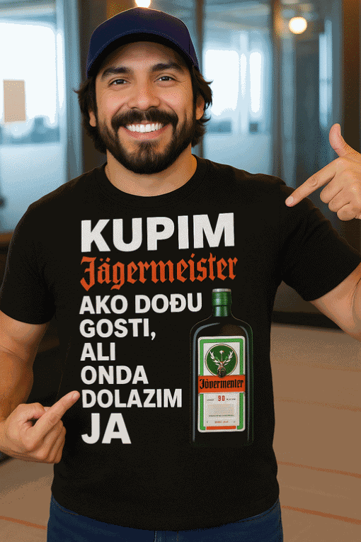 Majica s natpisom kupujem Jägermeister