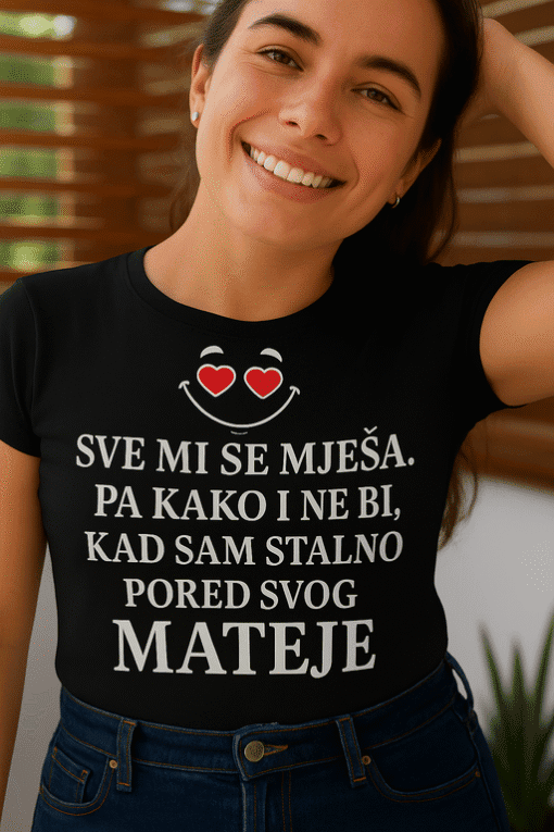 Jedinstveni dizajn majice s porukom za žene, poklon ili modni dodatak.
