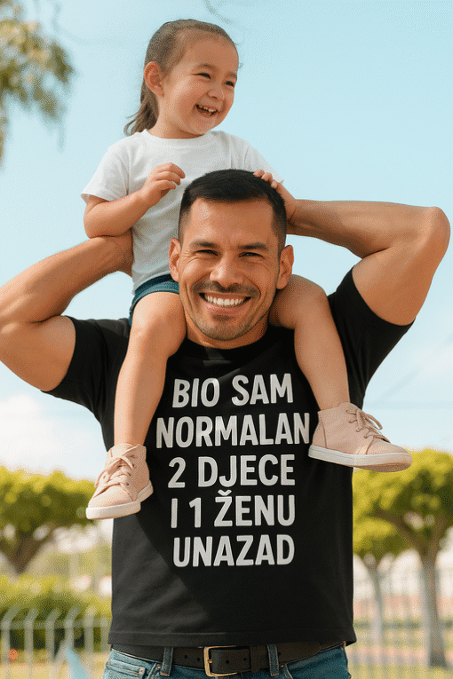 Opći majica s porukom, otisnuta na tatini, za svakodnevno nošenje i izražavanje osobnosti.