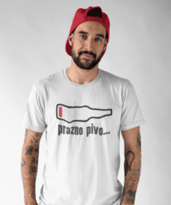 Prazan beer majica za ljubitelje piva, idealno za svakodnevne trenutke opuštanja.