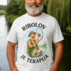 Riblov majica s motivom ribe, idealno za ljubitelje prirode i sporta na otvorenom.