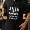 Personalizirana kućna majica s natpisom za muškarce.