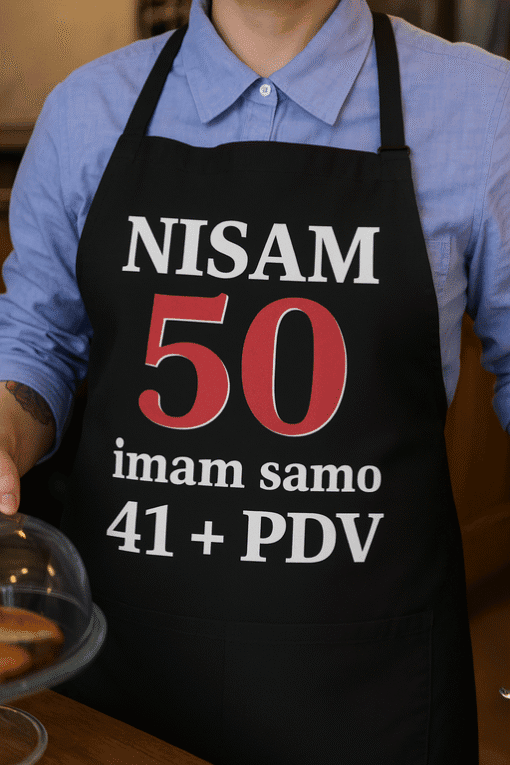 Nisam 50 majica s personaliziranim tekstom za rođendane i događaje.