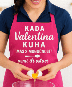 Kuharska majica s Valentinovim motivom za ljubitelje kuhinje.