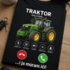 Majica s natpisom TRAKTOR me zove… …i ja moram ići! i motivom dolaznog poziva s traktorom
