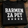 Majica s natpisom BARMEN ZA PET i pet zvjezdica