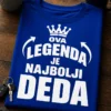 Majica za djeda s natpisom OVA LEGENDA JE NAJBOLJI DEDA