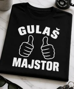 Majica s natpisom GULAŠ MAJSTOR i ilustracijom dva palca gore