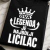 Majica s natpisom OVA LEGENDA JE NAJBOLJI LIČILAC i krunom