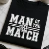 Majica s natpisom MAN OF THE MATCH u sportskom varsity stilu