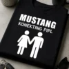 Majica za parove s natpisom MUSTANG KONEKTING PIPL i piktogramom muškarca i žene koji se drže za ruke