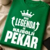 Majica s natpisom OVA LEGENDA JE NAJBOLJI PEKAR i motivom krune