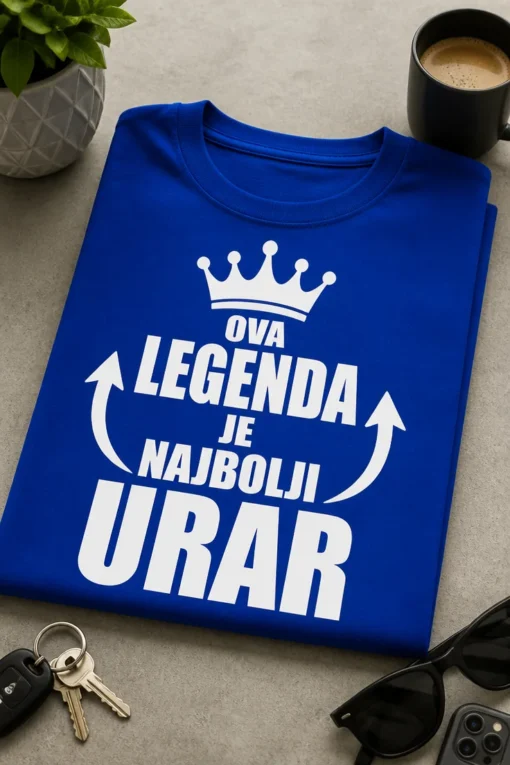 Majica za urara s natpisom OVA LEGENDA JE NAJBOLJI URAR